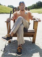 Fred Couples wears Ecco Golf Street Premier Shoes.