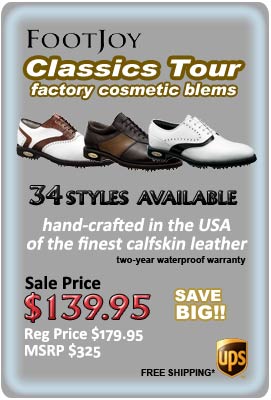 FootJoy Classics Tour Golf Shoes Factory Blems