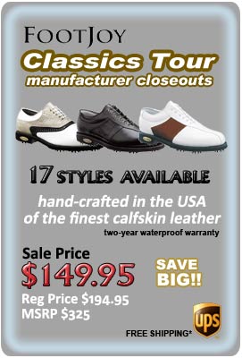FootJoy Classics Tour Golf Shoes Closeouts