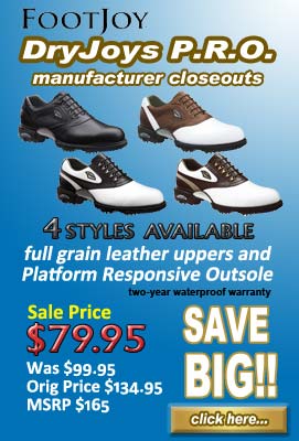 FootJoy DryJoys PRO Golf Shoes Closeouts Clearance Sale
