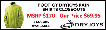 FootJoy DryJoys Rain Shirts Closeouts