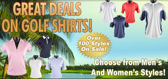 Golf Shirts Clearance Sale!
