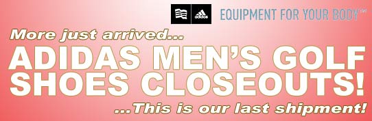 Adidas Men's Golf Shoes Closeouts