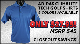 Adidas ClimaLite Tech Golf Shirts