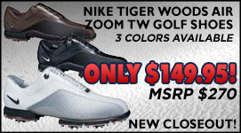 Nike Tiger Woods Air Zoom TW Golf Shoes Closeouts