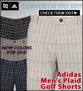 Adidas Men's Plaid Golf Shorts