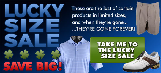 GolfLocker.com Lucky Size Sale - Save Big!