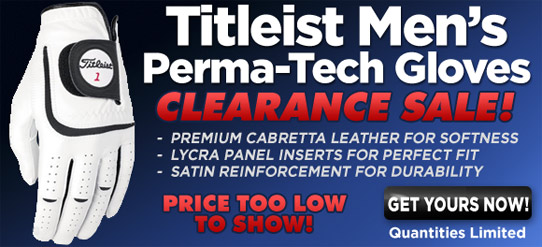 Titleist Perma-Tech Golf Gloves Clearance Sale!