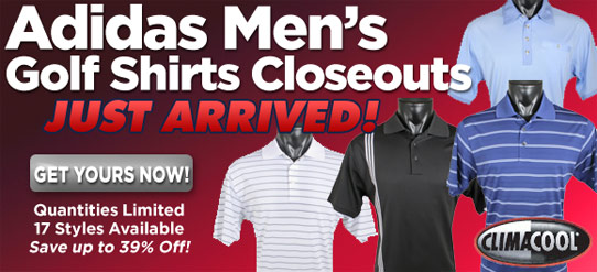 Adidas Men's Golf Shirts Closeouts