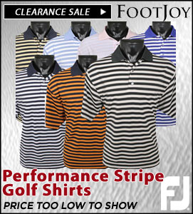 FootJoy Performance Stripe Golf Shirts Clearance