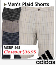 Adidas Plaid Golf Shorts Closeouts