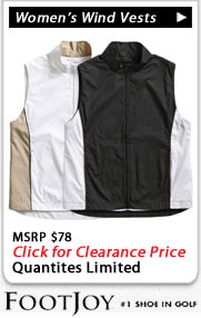 FootJoy Women's Wind Vest Clearance Sale