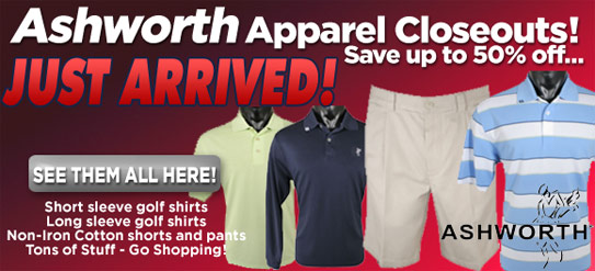 Ashworth Golf Apparel Closeouts