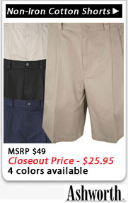 Ashworth Golf Shorts closeouts