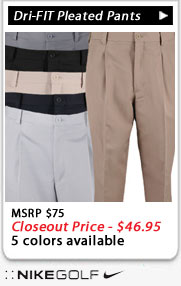 Nike Dri-FIT Pleated golf pants closeouts