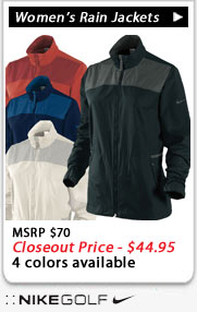 Nike women's golf jacket closeouts