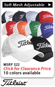 Titleist Soft Mesh Adjustable golf hats