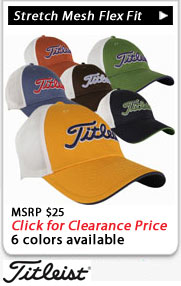 Titleist Mesh Flex Fit golf hats