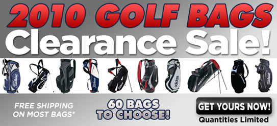 2010 Golf Bags Clearance Sale!
