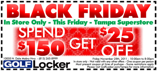 Black Friday Holiday Golf Sale
