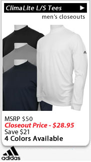 Adidasa ClimaLite Long Sleeve Tees Closeouts