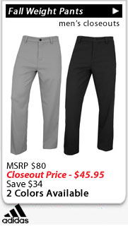 Adidas Fall Weight Golf Pants Closeouts