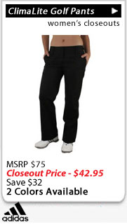 Adidas Women's ClimaLite Golf Pants Closeouts