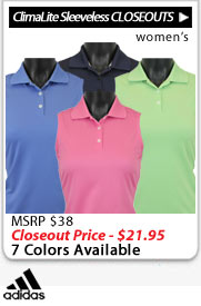 Adidas Women's ClimaLite Sleeveless Solid Golf Shirts