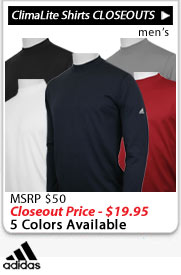 Adidas ClimaLite Long Sleeve Golf Tee Shirts
