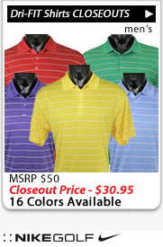 Nike Dri-FIT Tech Core Strpe Golf Shirts