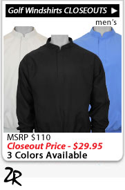 Zero Restriction Lightweight Golf Windshirts