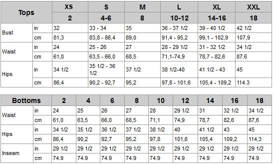 nike shoe size chart women's