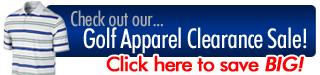 Check out our golf apparel clearance sale!