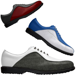 FootJoy Spikeless ICON MyJoys - Professional Asymmetrical Saddle Custom Golf Shoes