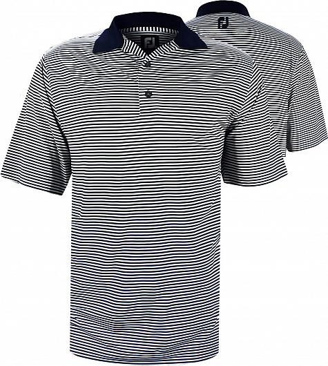 FootJoy ProDry Lisle Feeder Stripe Golf Shirts - FJ Tour Logo Available - Previous Season Style