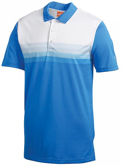 Puma Yarn Dye Stripe Junior Golf Shirts - CLEARANCE