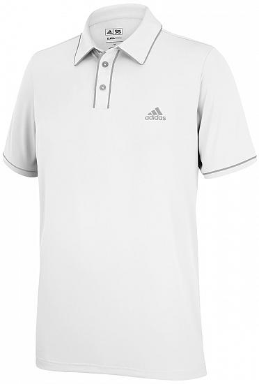 Adidas ClimaLite Piped Junior Golf Shirts - FINAL CLEARANCE