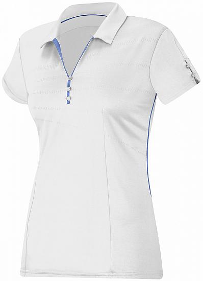 Adidas Women's ClimaLite Button Loop Golf Shirts - CLEARANCE