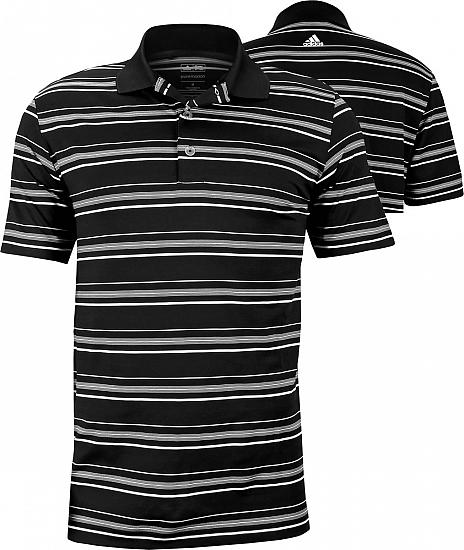 Adidas Puremotion Textured Stripe Golf Shirts - FINAL CLEARANCE - ON SALE!