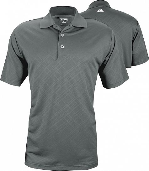 Adidas Puremotion Textured Plaid Golf Shirts - FINAL CLEARANCE - ON SALE!