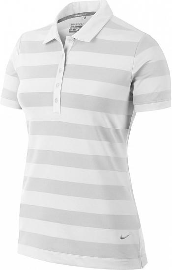 Nike Women's Dri-FIT Bold Stripe Golf Shirts - CLOSEOUTS