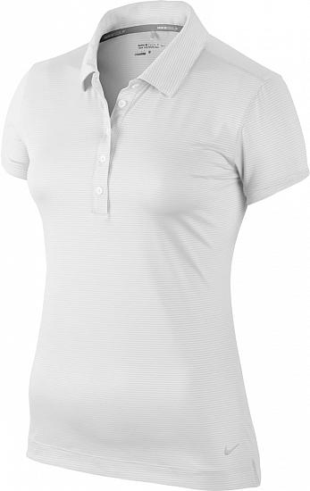Nike Women's Dri-FIT Mini Stripe Golf Shirts - CLOSEOUTS CLEARANCE