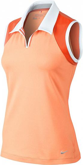 Nike Women's Dri-FIT Novelty Sleevelees Golf Shirts - CLOSEOUTS