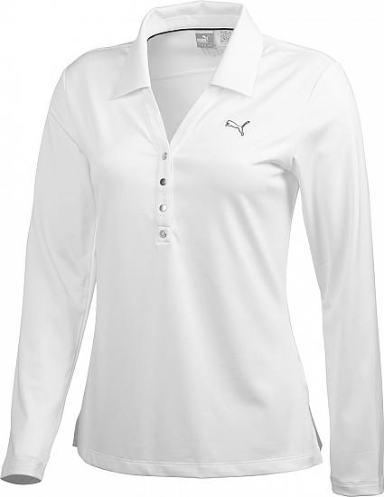 Puma Women's Solid Long Sleeve Golf Shirts - FINAL CLEARANCE