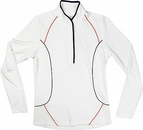 EP Pro Women's Tour-Tech Crossover Mock Long Sleeve Golf Shirts - FINAL CLEARANCE