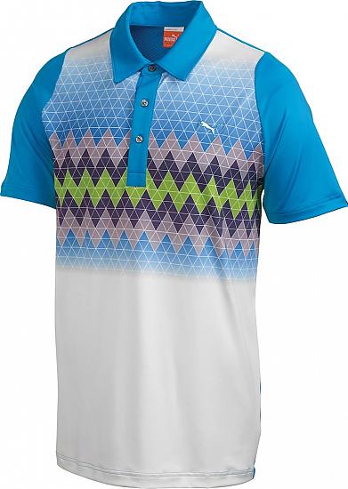 Puma Duo-Swing Graphic Stripe Golf Shirts - FINAL CLEARANCE