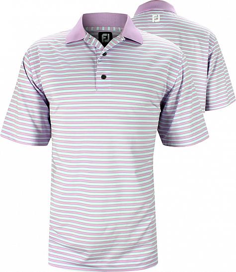 FootJoy Stretch Lisle Pique Stripe Golf Shirts - ON SALE!