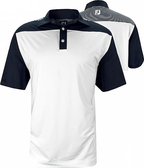 FootJoy Stretch Lisle Color Block Golf Shirts - ON SALE!