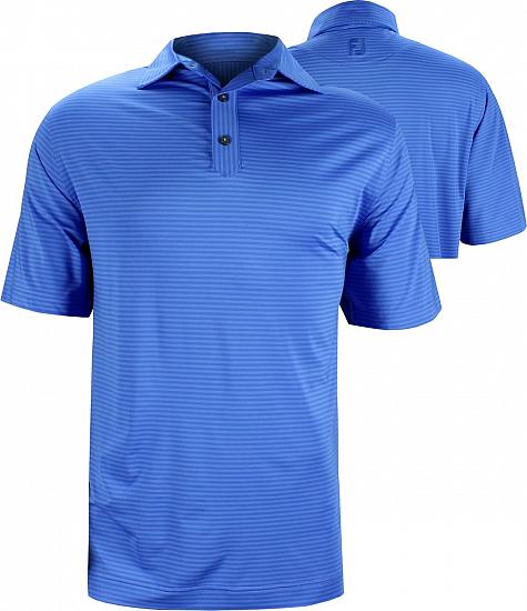 FootJoy Tonal Stretch Lisle Stripe Golf Shirts - FJ Tour Logo Available - ON SALE