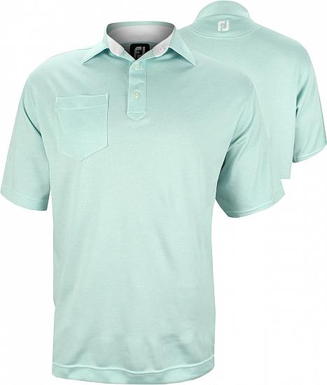 FootJoy Heather Pique Contrast Stitch Golf Shirts - ON SALE!